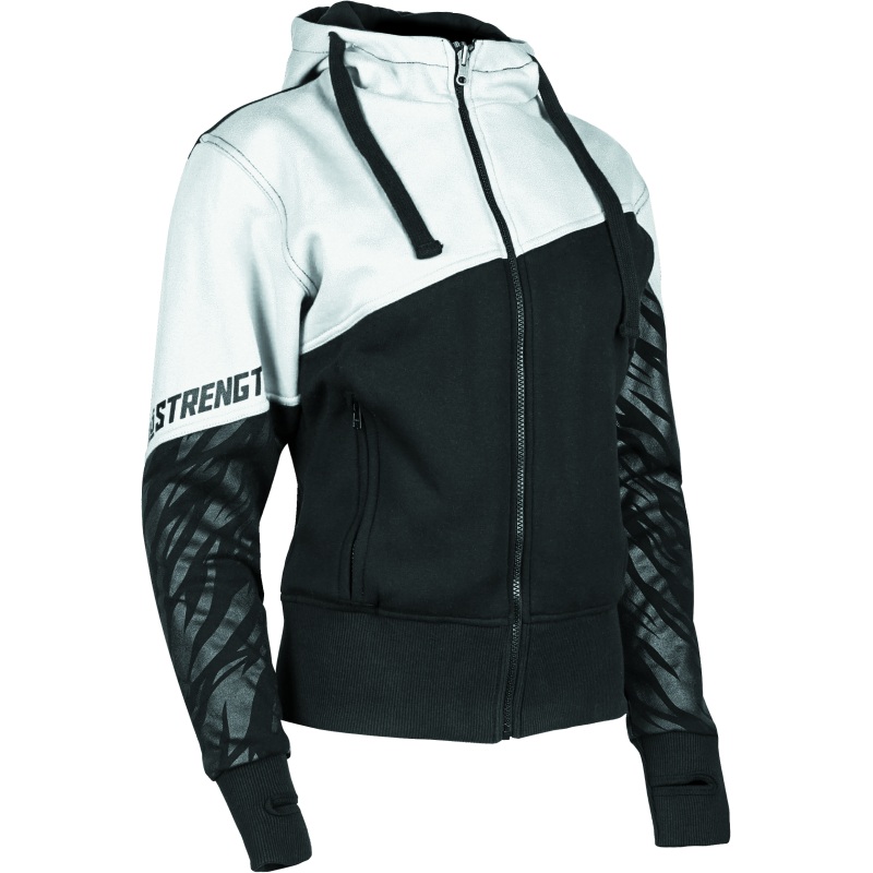 Speed and Strength Cat Outa Hell Hoody White/Black Womens – 3XL