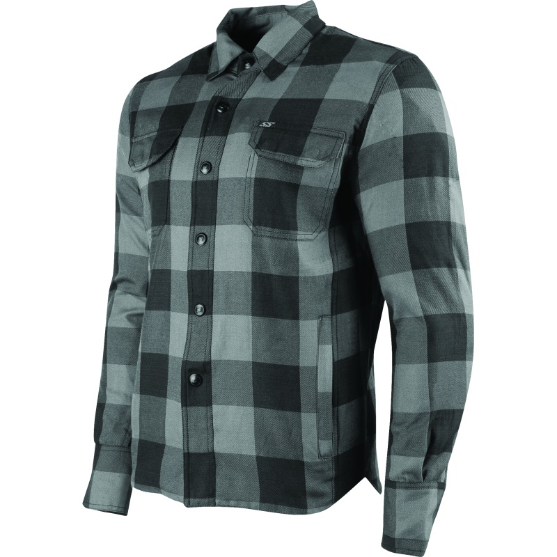 Speed and Strength True Grit Armored Moto Shirt Grey – Medium