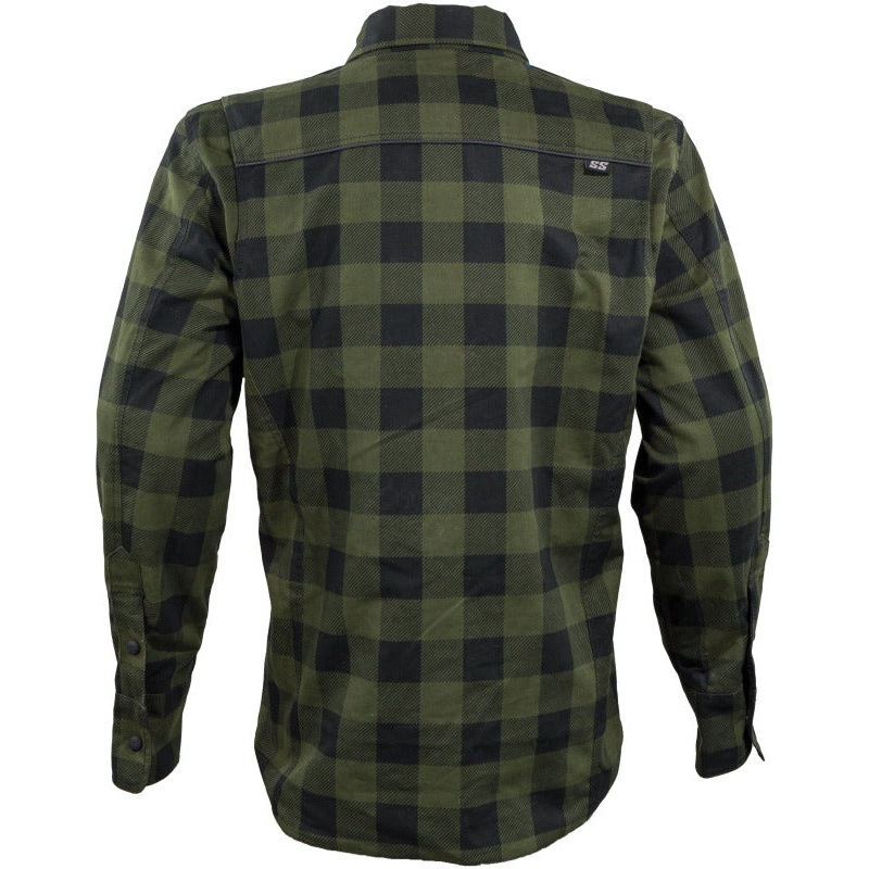 Speed and Strength True Grit Armored Motoshirt Olive/Black – Large