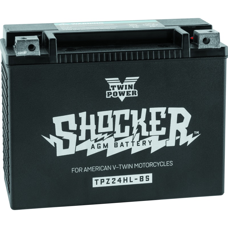 Twin Power YTX-24HL Shocker Battery Replaces H-D 66010-82A 410 CCA