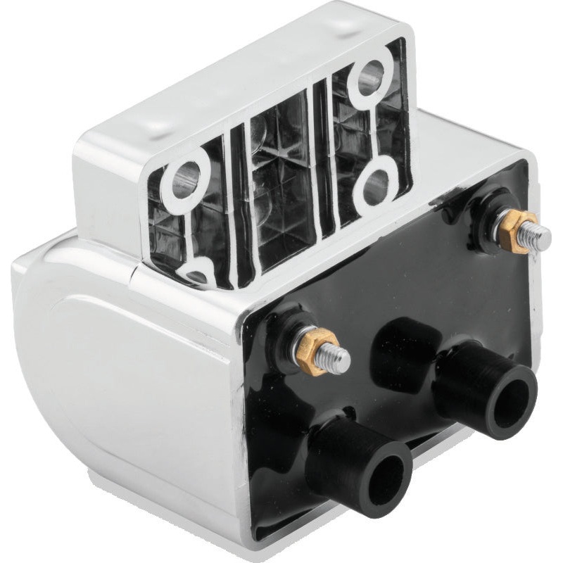 Twin Power 80-84 Big Twin and XL Ignition Coil Chrome Replaces H-D 31609-80 4 Ohm