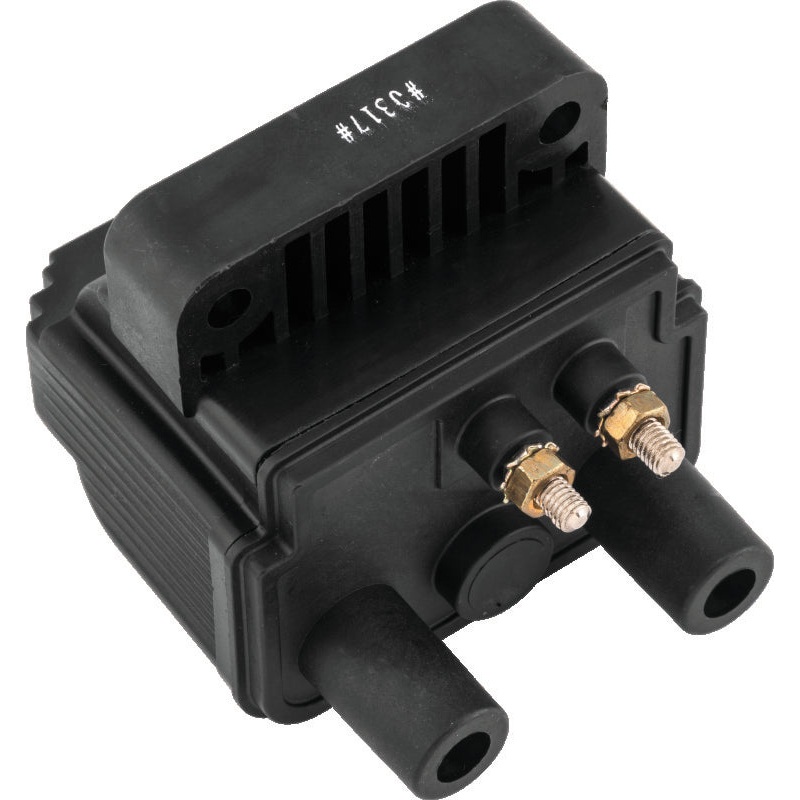 Twin Power 80-84 Big Twin and XL Mini Ignition Coil Black Replaces H-D 31614-83 3 Ohm
