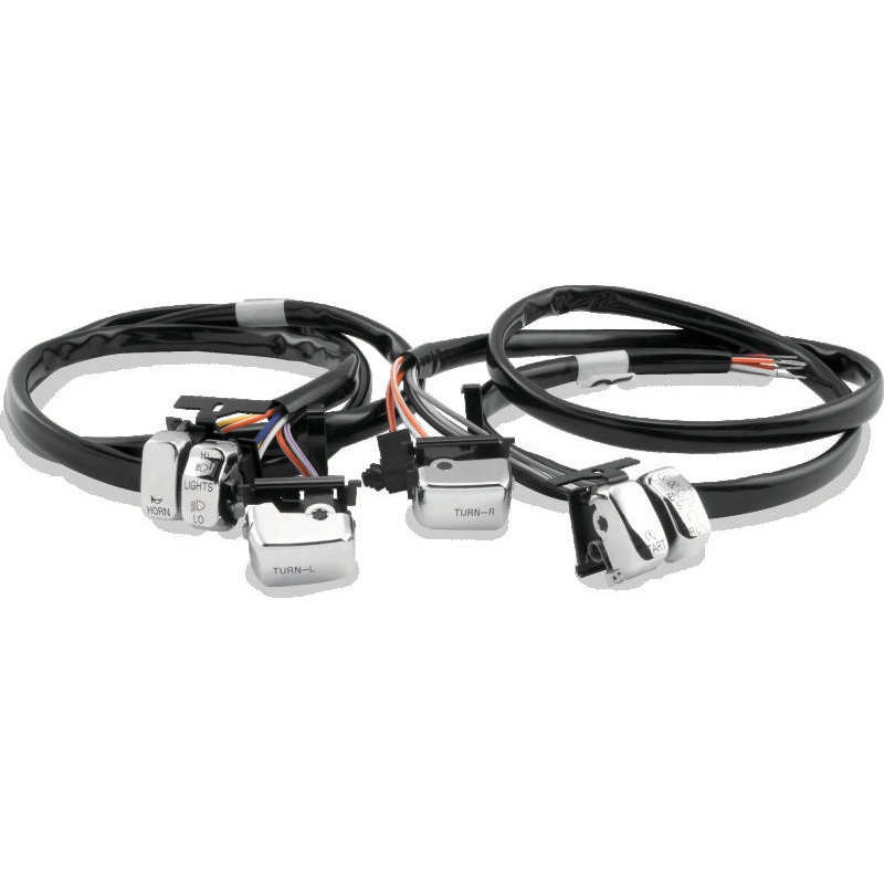 Twin Power 96-06 Big Twin and XL Chrome Handlebar Switch Kit