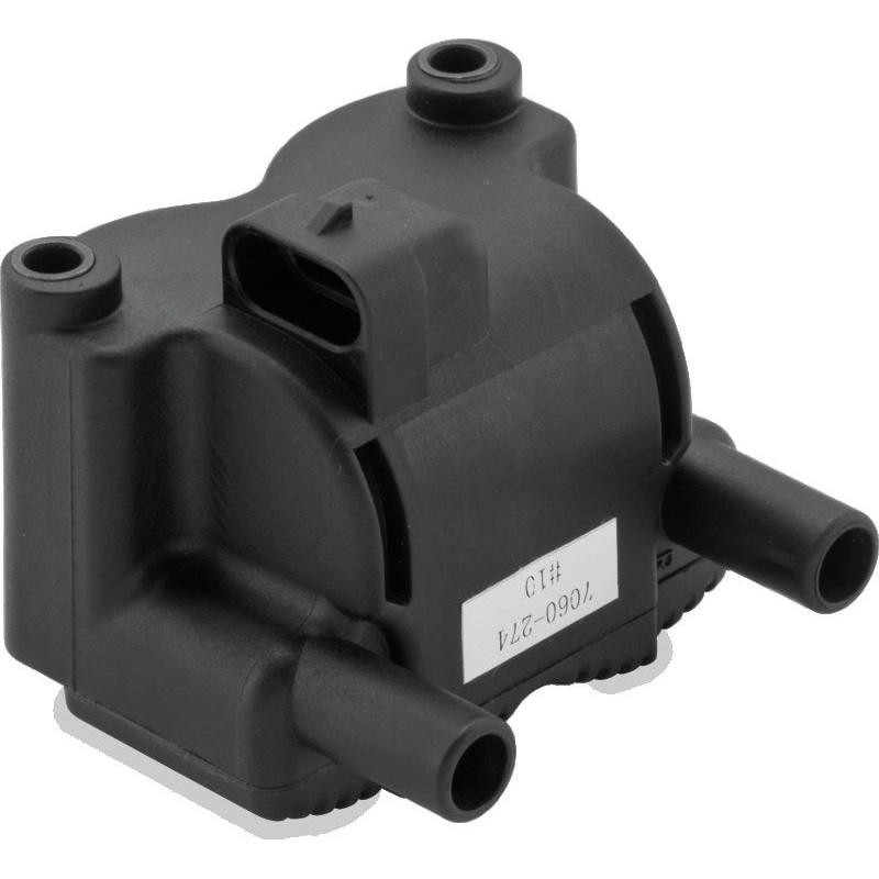 Twin Power 02-07 FLH FLT with EFI Ignition Coil Black Replaces H-D 31743-01 Single Fire .5 Ohm