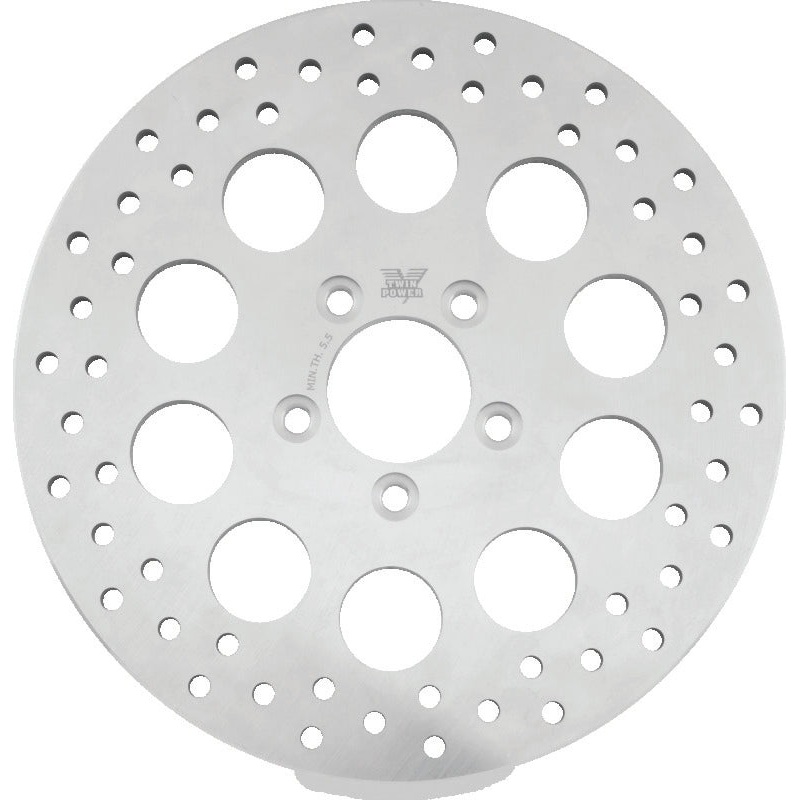 Twin Power 08-Up FLH FLT Rear 11.8 Solid Rotor W/Holes