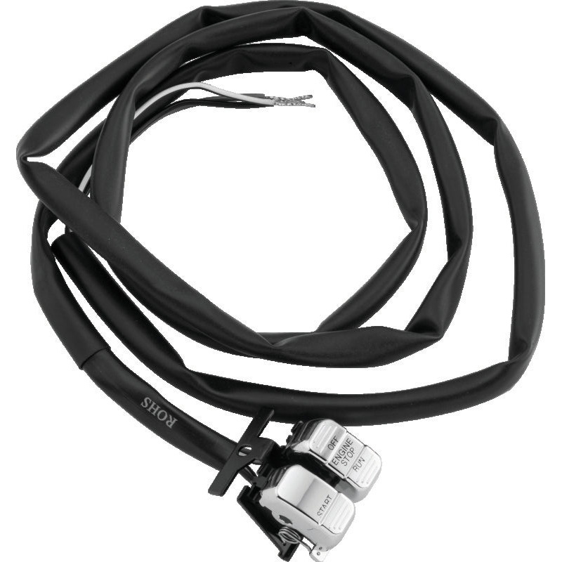 Twin Power 96-13 Big Twin XL V-Rod Chrome Engine Start Stop Switch Replaces H-D 71589-96 71684-06A
