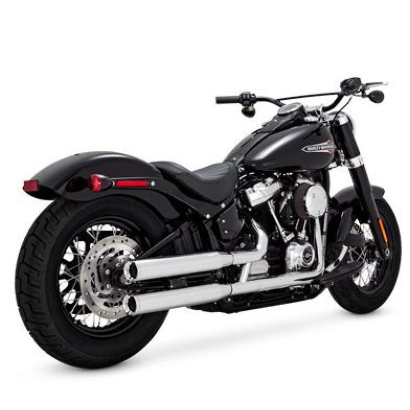 Vance & Hines HD Softail 18-22 Eliminator S/OS Chrome Slip-On Exhaust