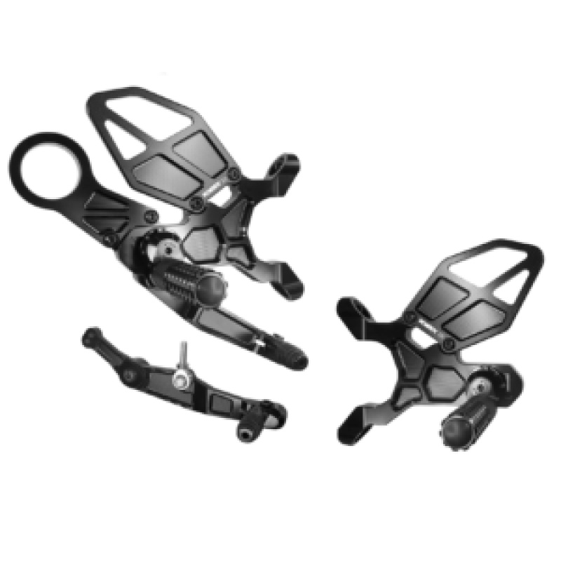 Vortex Racing 21-22 BMW M1000RR,20-24 BMW S1000RR Rear Set- Black