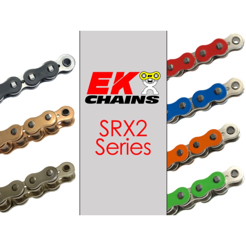 Vortex Racing EK 520 SRX2 Clip Master Semi Press 112 Links- Natural