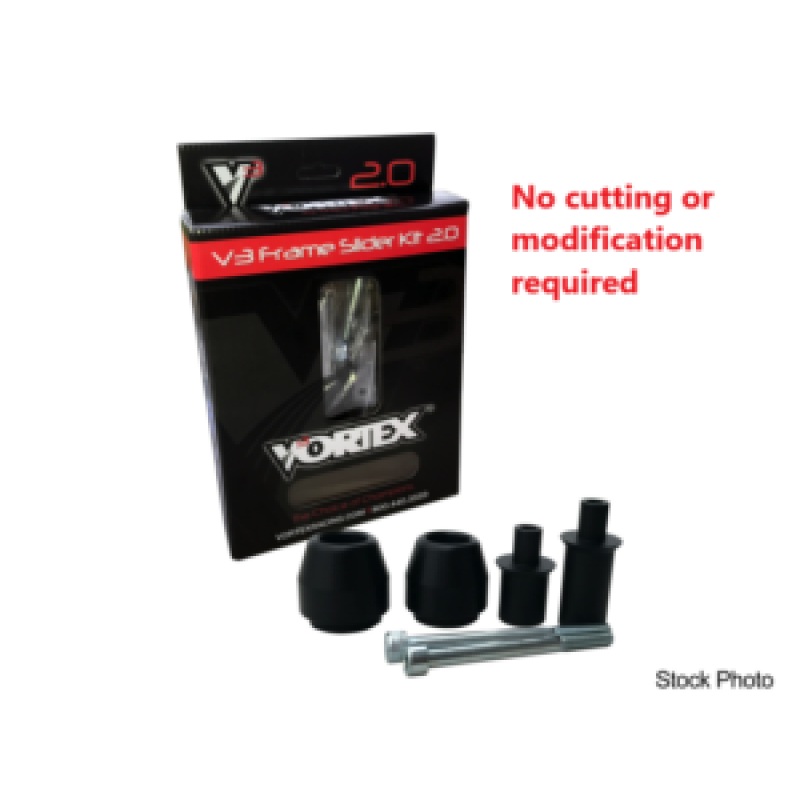 Vortex Racing 13-17 Kawasaki Ninja 300 V3 2.0 Frame Slider Kit- No Cut