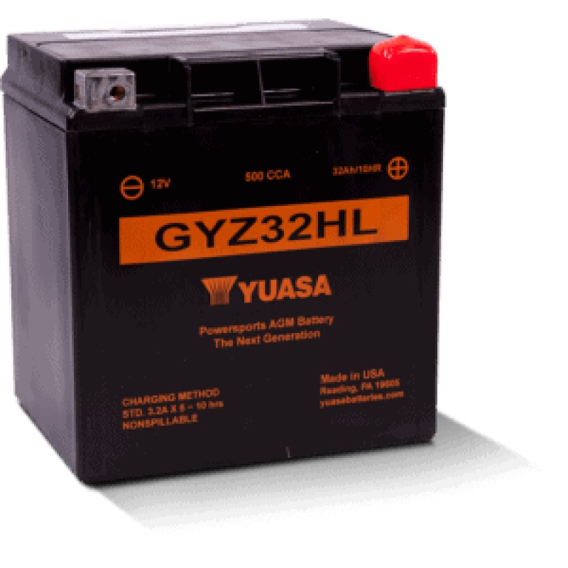 Yuasa GYZ32HL High Performance Maintenance Free AGM 12-Volt Battery