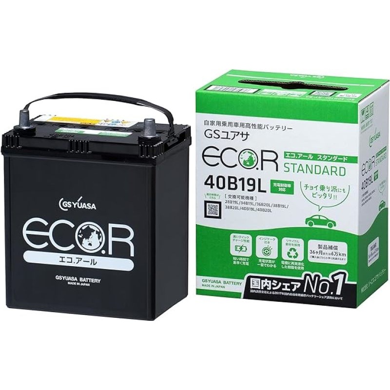 Yuasa 40B19L(S)/36B20L(S) Import Specialty 12-Volt Battery