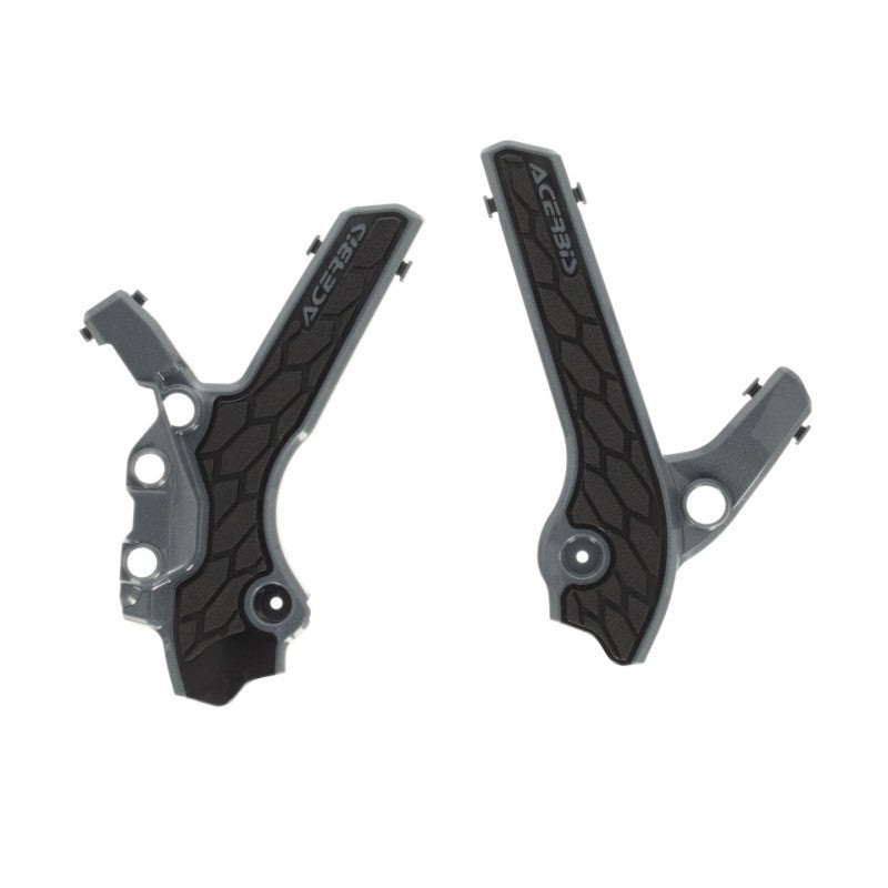 Acerbis 00+ Suzuki DRZ400E/S/SM Frame Guards- X-Grip – Gray/Black