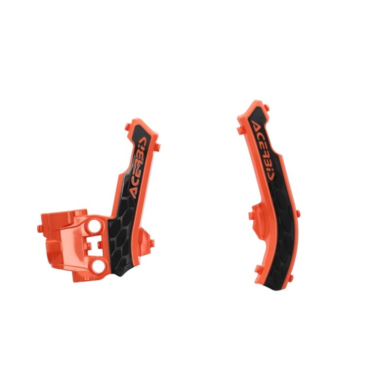 Acerbis 17+ KTM SX50/ SX-E 3/SX-E 5/ Husq EE 5/TC50/ GasGas Frame Guards- X-Grip – 16 Orange/Black