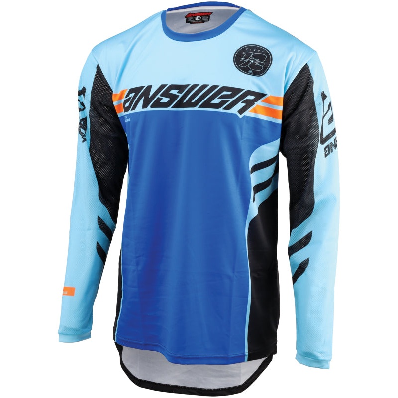 Answer 25 Arkon Nitrus Jersey Blue/Black/Hyper Orange – Small