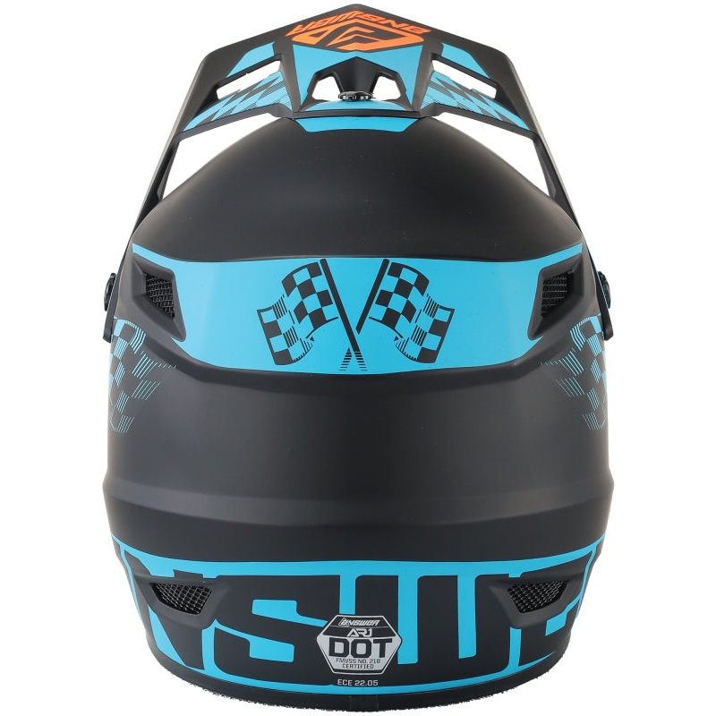 Answer AR1 Sweep Helmet Black/Astana/Hyper Orange – Large