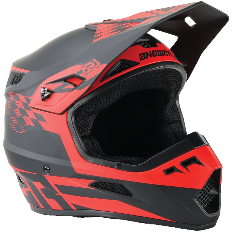 Answer AR1 Sweep Helmet Black/Red – Large