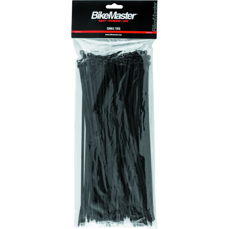 BikeMaster 11in Cable Ties (Pack of 100) – Black
