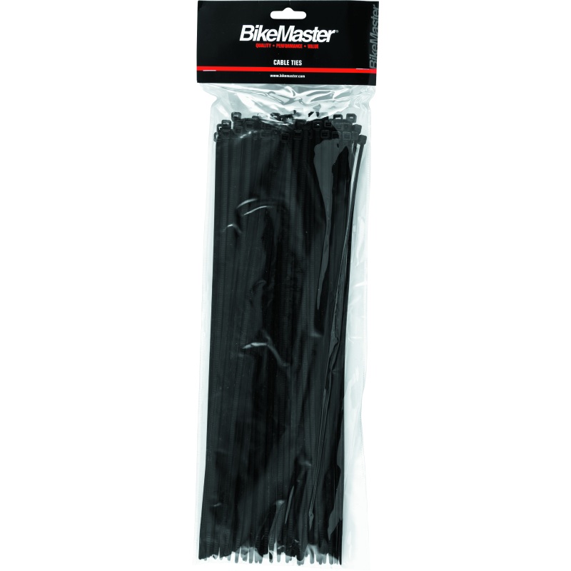 BikeMaster 15in Cable Ties (Pack of 100) – Black