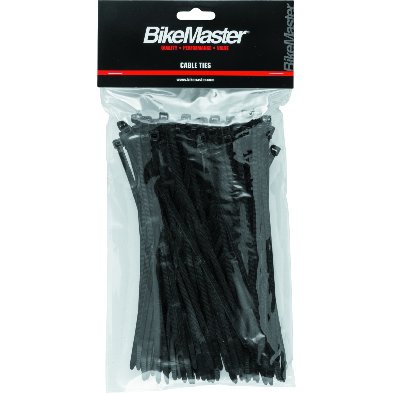 BikeMaster 7.5in Cable Ties (Pack of 100) – Black