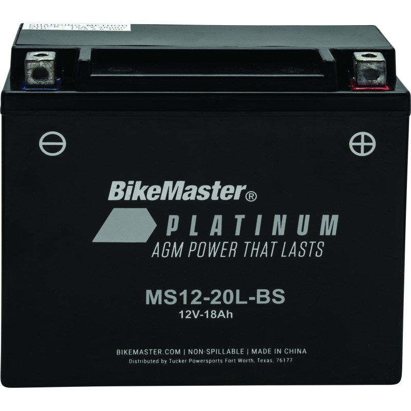 BikeMaster AGM Battery – MS12-20L-BS
