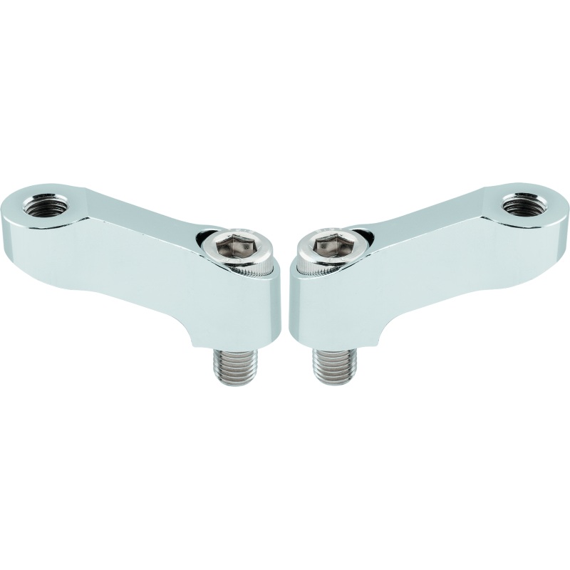 BikeMaster Mirror Extension 10mm Pair – Chrome