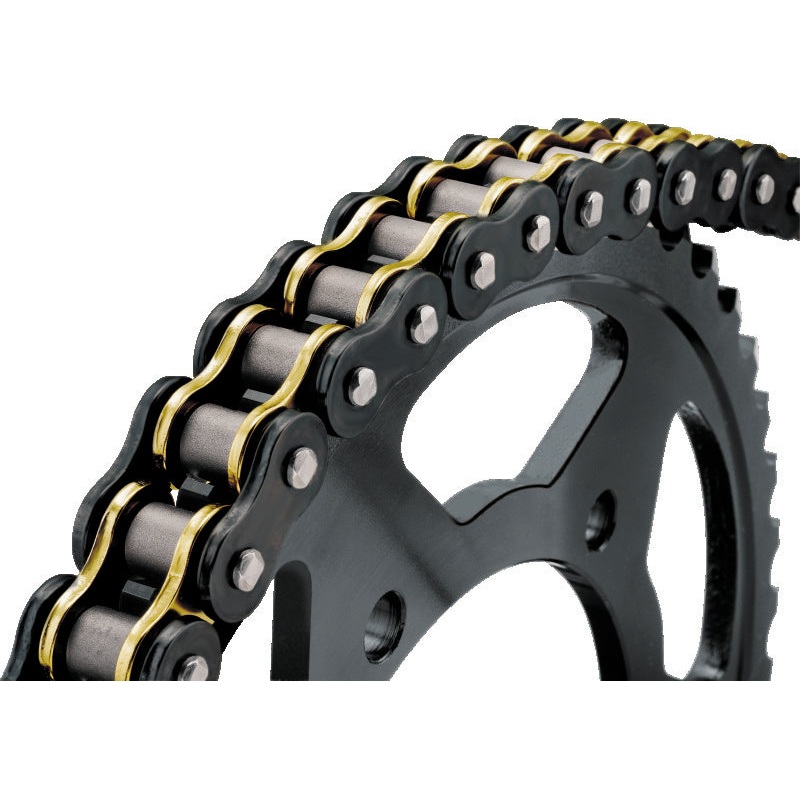BikeMaster 525×150 BMXR X-Ring Chain – Black/Gold