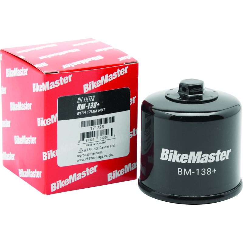 BikeMaster BM-138+ Oil Filter – Black