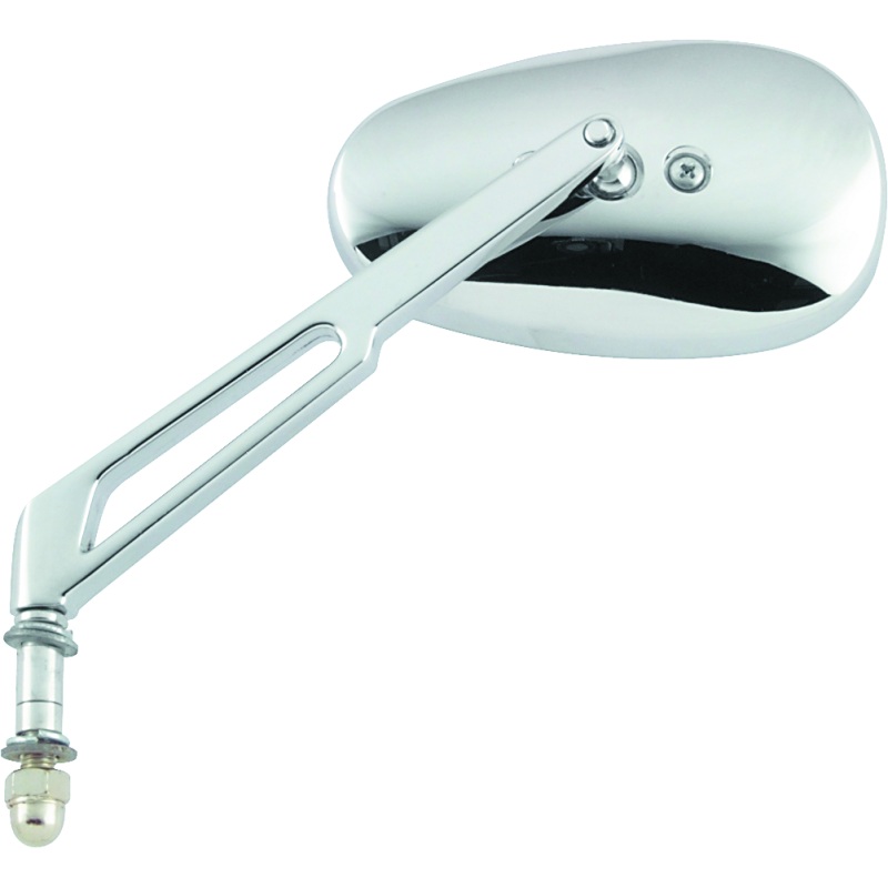 BikeMaster Harley Highrise Mirror 6-1/16in Stem – Each – Chrome
