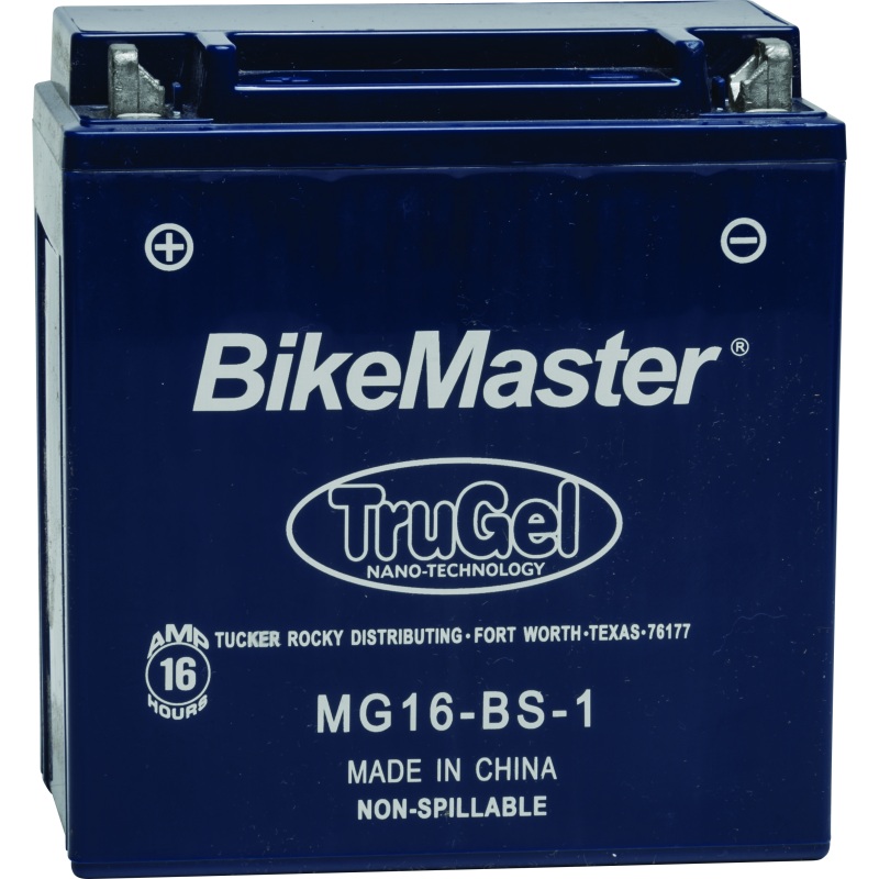 BikeMaster TruGel Battery MG16-BS-1