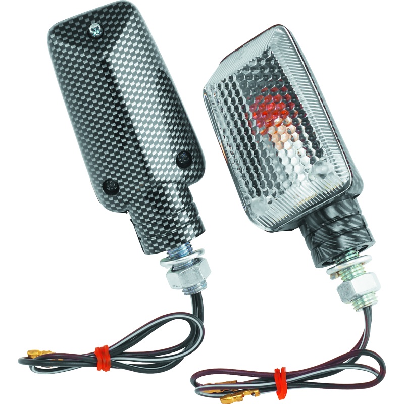 BikeMaster Universal Ministalk Marker Light Carbon/Clear