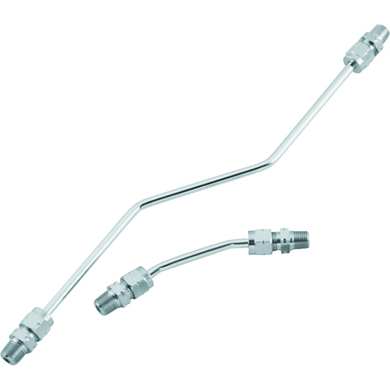 Bikers Choice 66-84 Shovelhead Chrome Rocker Box Oil Line Set Replaces H-D 17506-66A