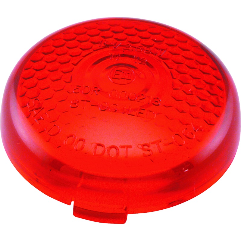 Bikers Choice Replacement Honeycomb Red Lens For LED Bullet Turn Signal