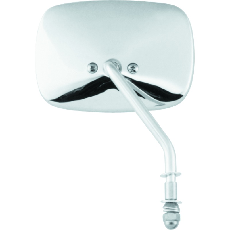 Bikers Choice 65-Up Chrome 1 Piece Left Short Stem Mirror Replaces H-D 91892-82