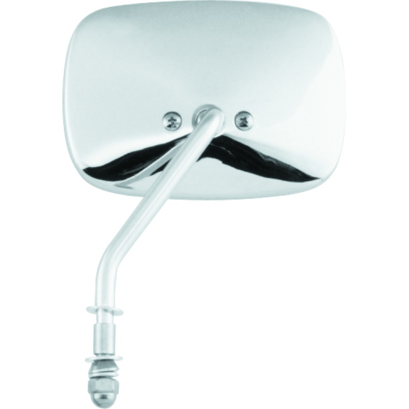 Bikers Choice 65-Up Chrome 1 Piece Right Short Stem Mirror Replaces H-D 91875-82