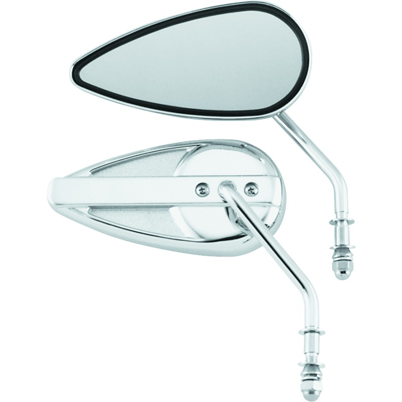 Bikers Choice 65-Up Chrome Teardrop Mirror Universal Custom Pr