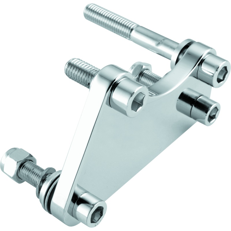 Bikers Choice 84-99 Chrome Caliper Mounting Bracket Kit 00-10 4 Piston Caliper to 84-99