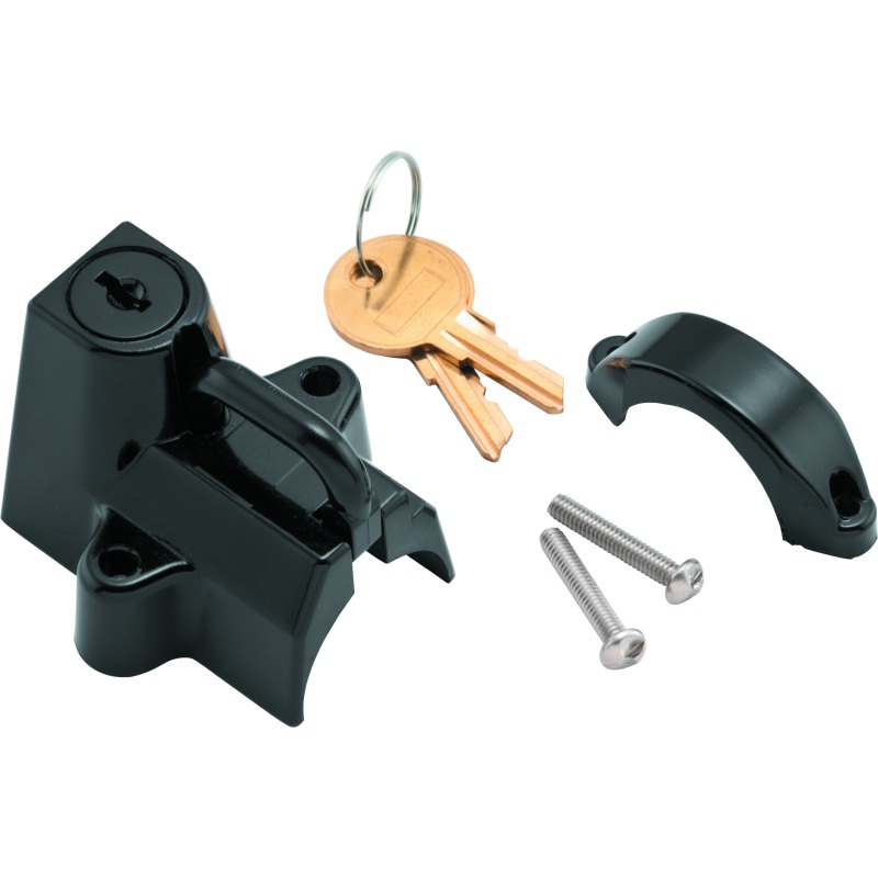 Bikers Choice Black Motorcycle Helmet Lock Fits 7/8 – 1 1/4 Tubing