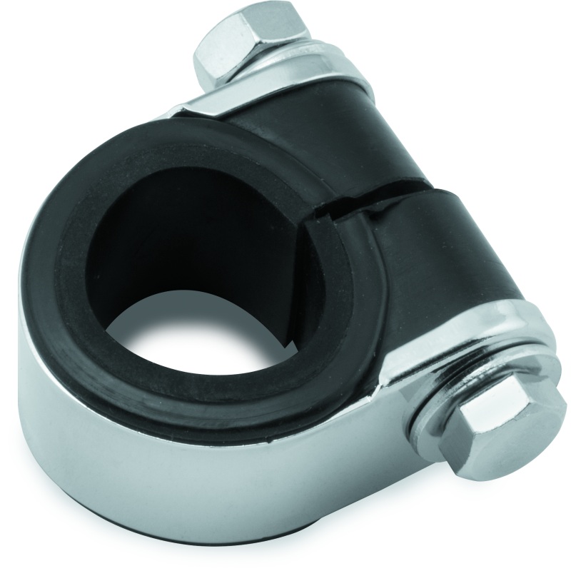 Bikers Choice Chrome Handlebar Gauge Clamp Universal Custom