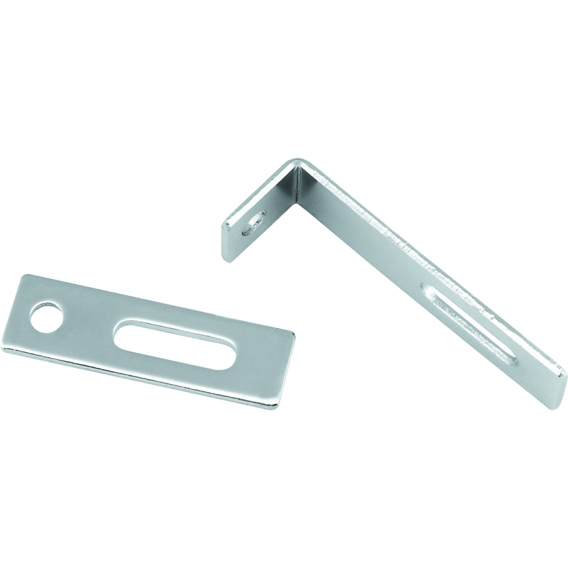 Bikers Choice Flat Chrome Exhaust Support Bracket 7/8 X 3 Inch Universal Custom