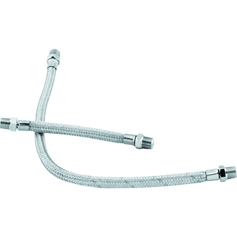 Bikers Choice 66-84 Shovelhead Braided Stainless Rocker Box Oil Line Set Replaces H-D 62783-66A