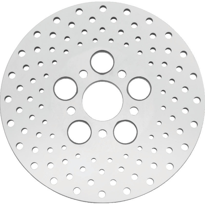 Bikers Choice 73-84 FL 10 Inch Front & Rear Drilled Stainless Rotor Replaces H-D 41813-79