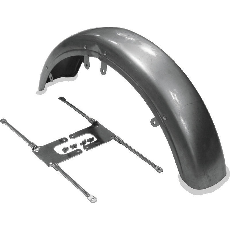Bikers Choice 73-86 FX XL 82-94 FXR Front Fender W/Chrome Brackets Replaces H-D 59007-73A 59111-74