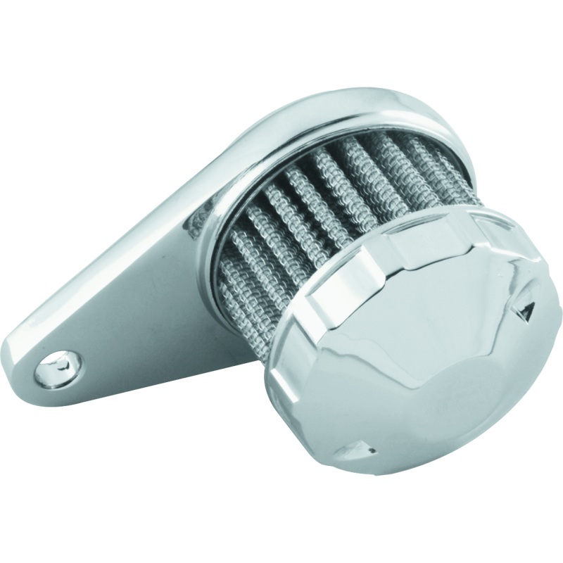 Bikers Choice Chrome Crankcase Breather With Mount 3/8 Hose Custom