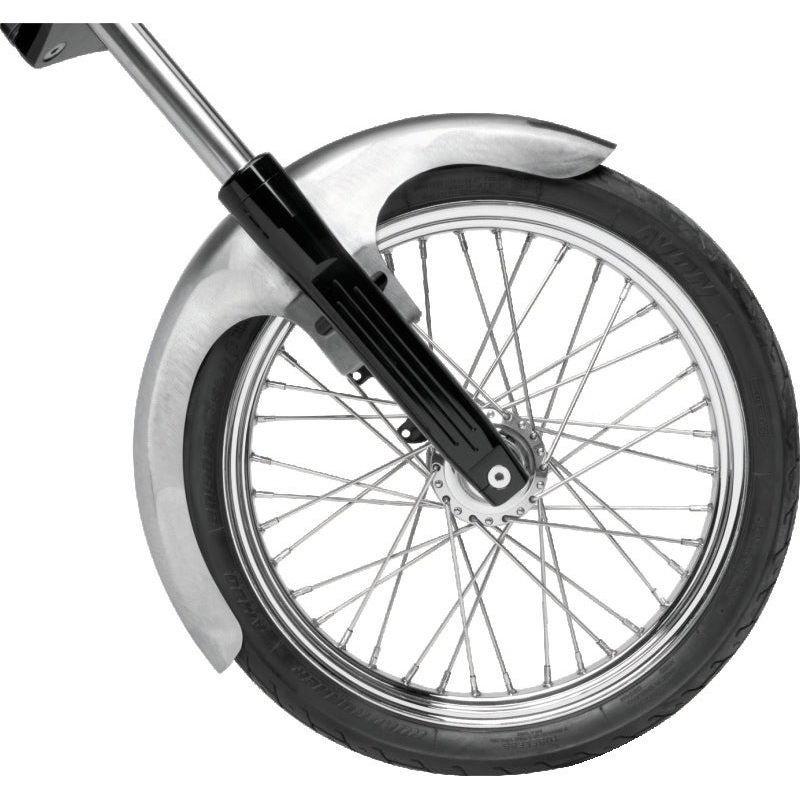 Bikers Choice Outlaw Raw Front Fender Wide Glide 21 Inch Wheel Undrilled Custom