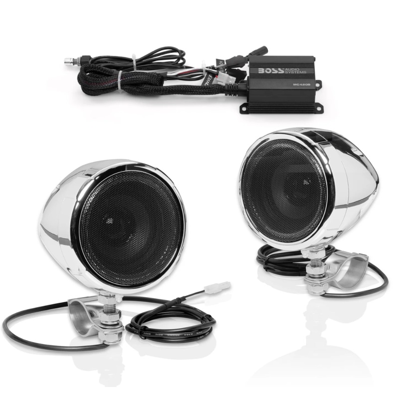 Boss Audio Systems Motorcycle Speaker Amplifier/ Bluetooth/ 3in Speakers