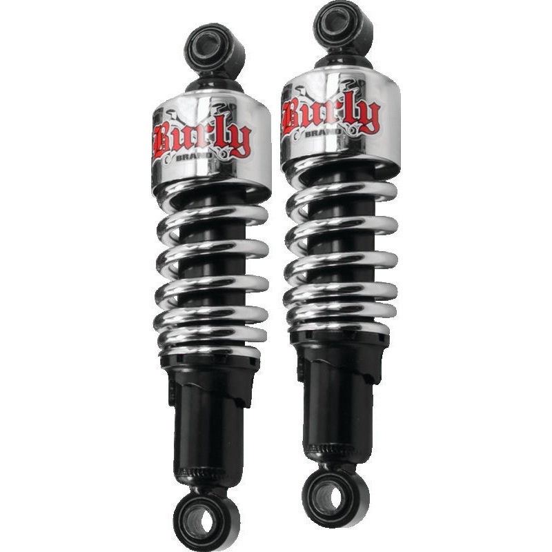 Burly Brand Dyna Shocks 10.5in – Chrome