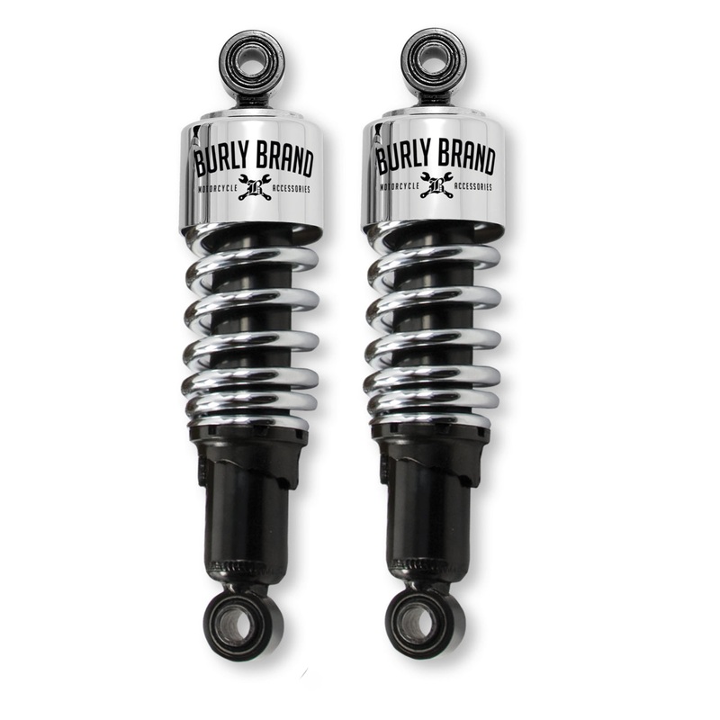 Burly Brand FLH Shocks – Chrome