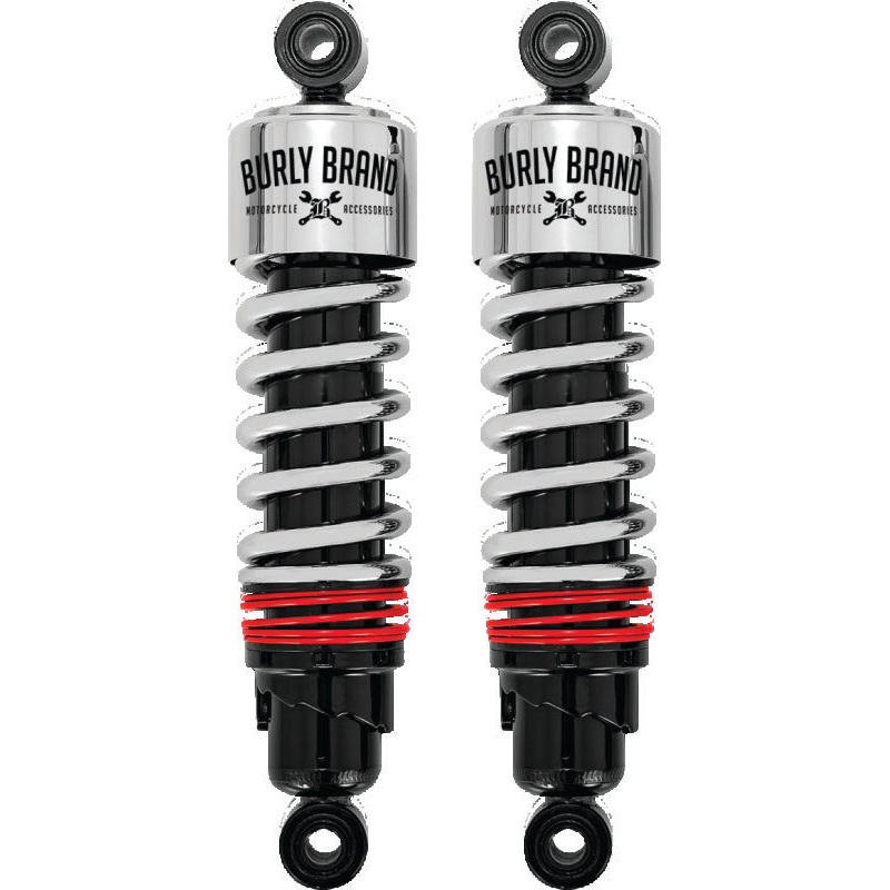 Burly Brand FLH Slammer Shocks – Chrome