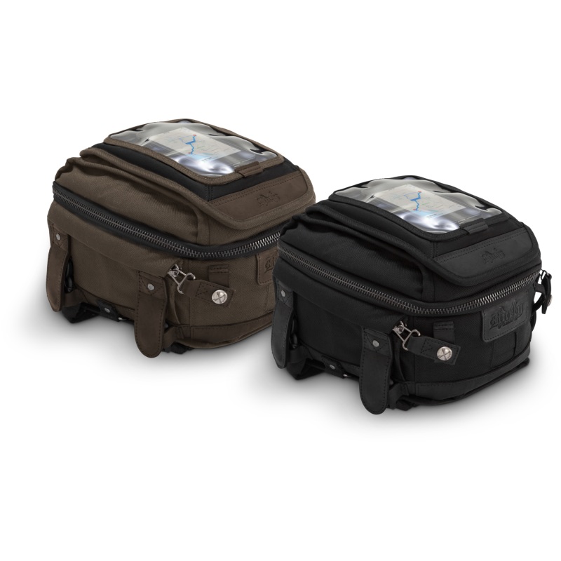 Burly Brand Voyager Tank / Tail Bag – Dark Oak